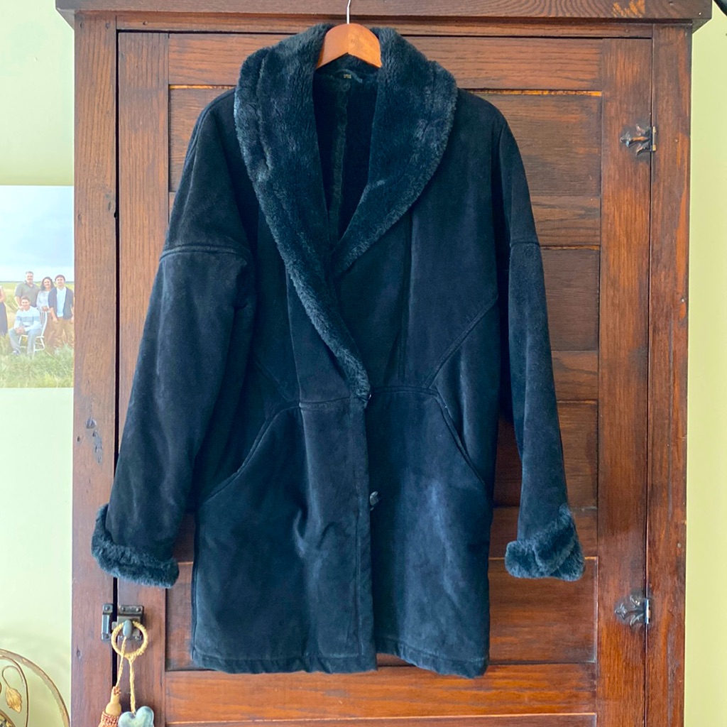 Heavy Suede Winter Coat
